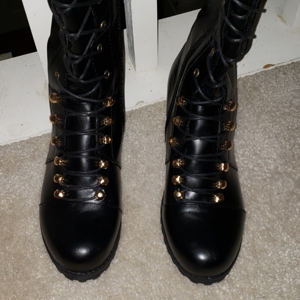 Extra Tall combat boots - Picture 2 of 5